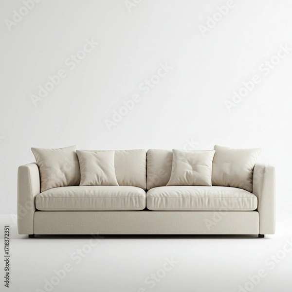 Fototapeta sofa isolated on white background