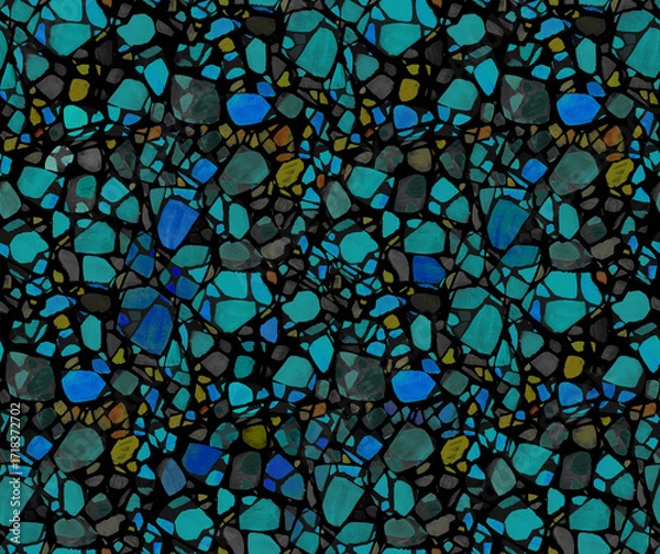 Fototapeta Abstract seamless animalistic irregular pattern for textiles and surface design