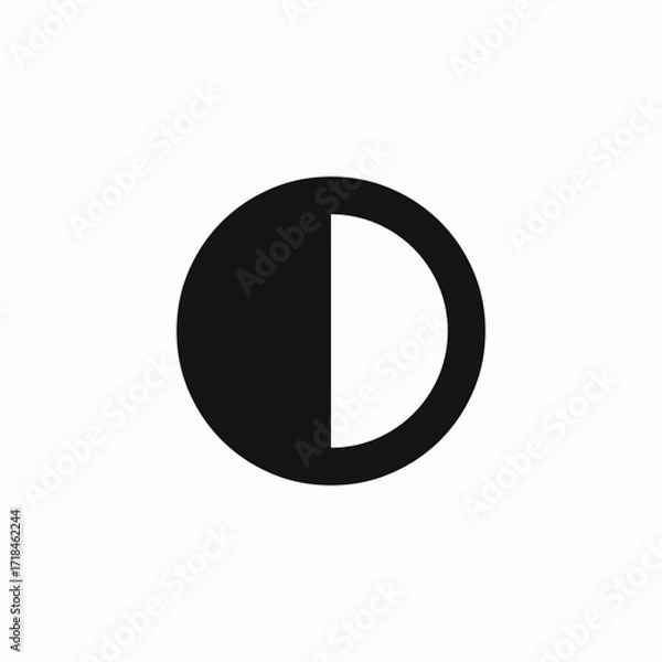 Fototapeta screen photo contrast level icon sign vector