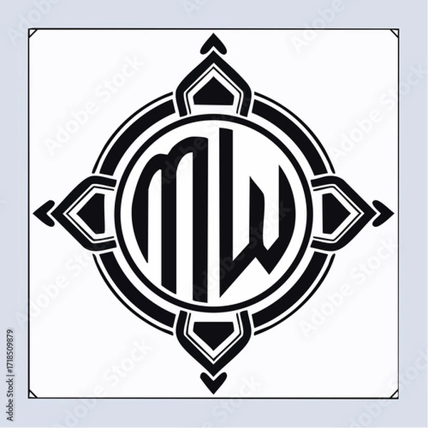 Obraz Lamp logo bulb, yellow mockup creative emblem, symbol innovation idea, lightbulb inspiration design template