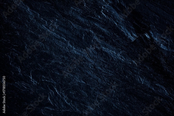 Fototapeta Beautiful Abstract Grunge Decorative Navy Blue Dark Wall Background or Texture