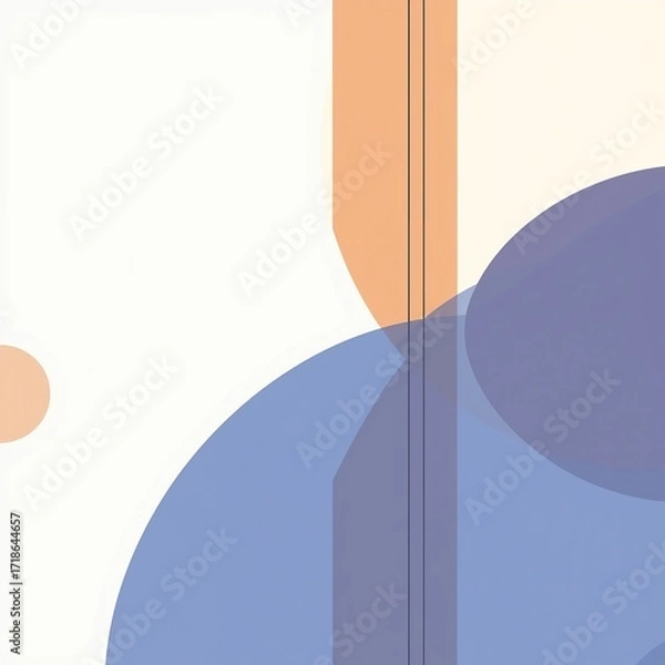 Fototapeta Balanced Vector Art Through Modern Minimalism