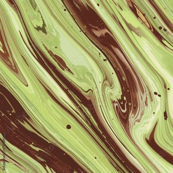 Fototapeta abstract green background with waves