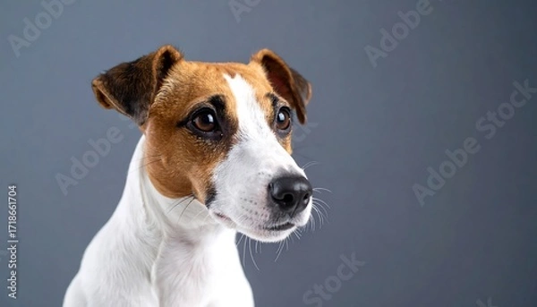 Fototapeta Close-up portrait of a Jack Russell Terrier (2)