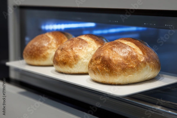 Obraz advanced oven integrated with augmented reality temperature control for baking perfection
