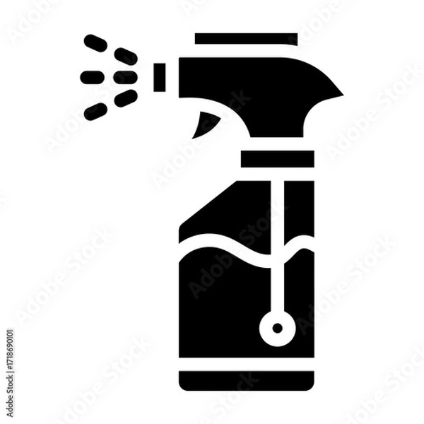 Fototapeta cleaning spray icon