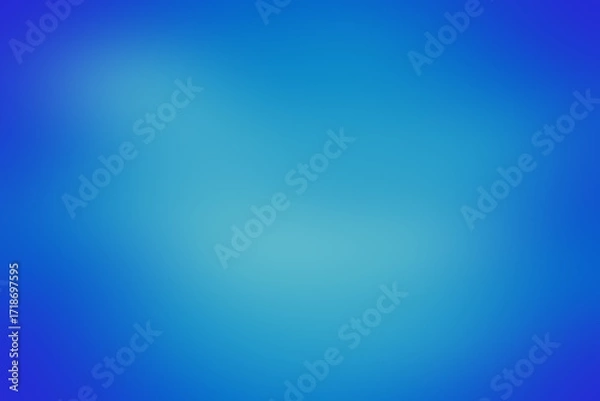 Fototapeta Abstract blue background with a gradient effect, creating a smooth and blurred texture for design purposes