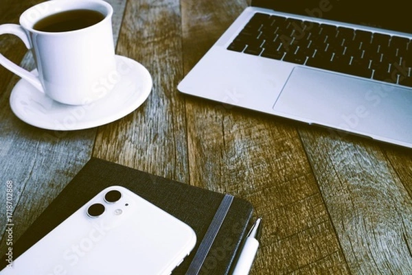 Fototapeta ビジネスイメージ　アンティーク調　レトロ調　デスクワーク　3:2