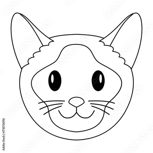 Obraz Siamanse Cat Head