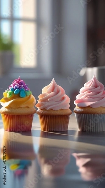 Obraz cupcakes with sprinkles