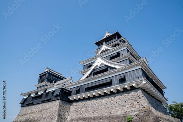 Obraz 熊本 熊本城 地震 被災 修繕跡