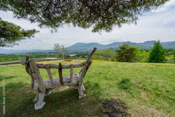 Obraz 畑 自然 田畑 平和 高地 長野
