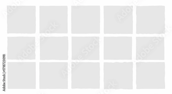 Fototapeta Minimalist Array Rows of Square Shapes in Neutral Tones for Modern Design Projects