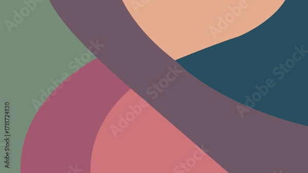 Obraz Modern Abstract Colorful Minimal Background Design for Creative Digital Artwork Projects