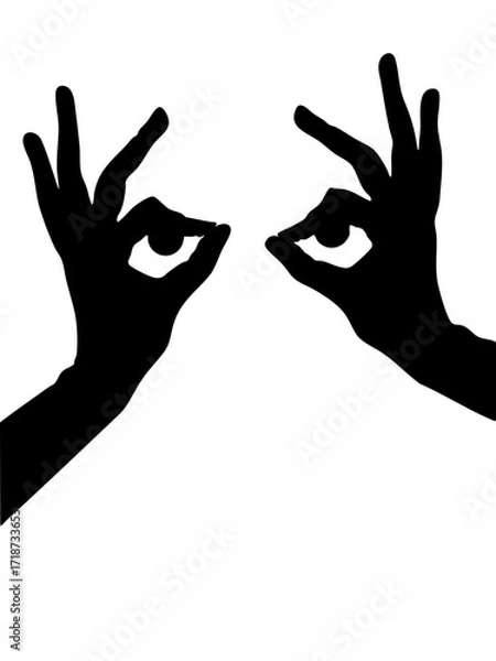 Obraz EYE LOGO BLACK WHITE