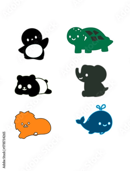 Obraz ANIMAL FUNNY STICKER PACK