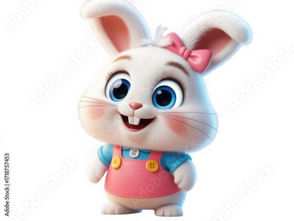 Fototapeta easter bunny with egg