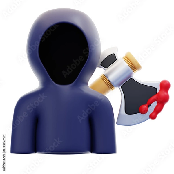 Fototapeta Grim Reaper 3D Icon