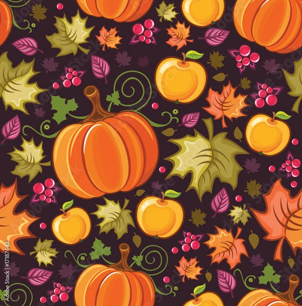 Obraz Harvest Seamless Pattern