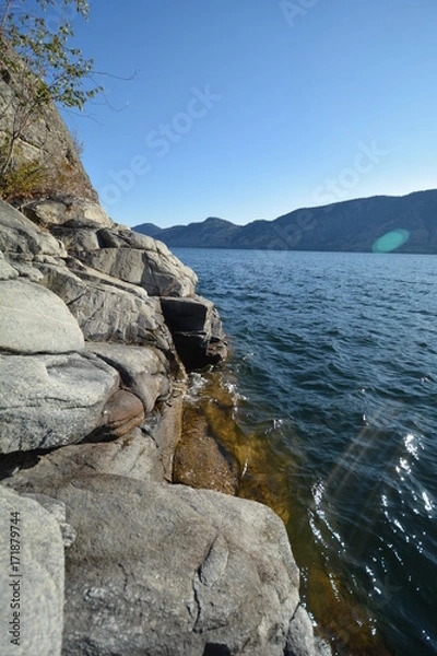 Fototapeta Lake sunset