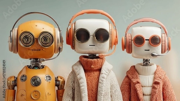 Fototapeta Impact of Artificial Intelligence on Customer Service: How AI-Driven Chatbots and Virtual Assistants are Enhancing Customer Support and Improving Operational Efficiency for Businesses.