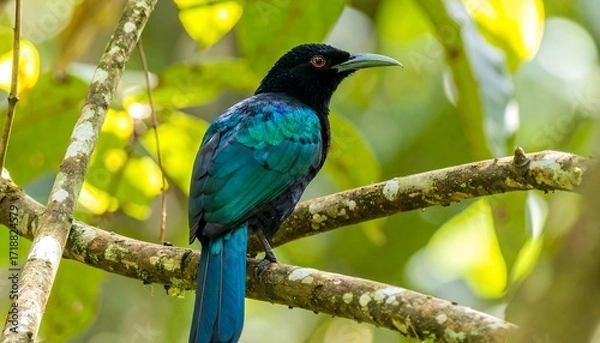 Fototapeta Bird perched on a branch
