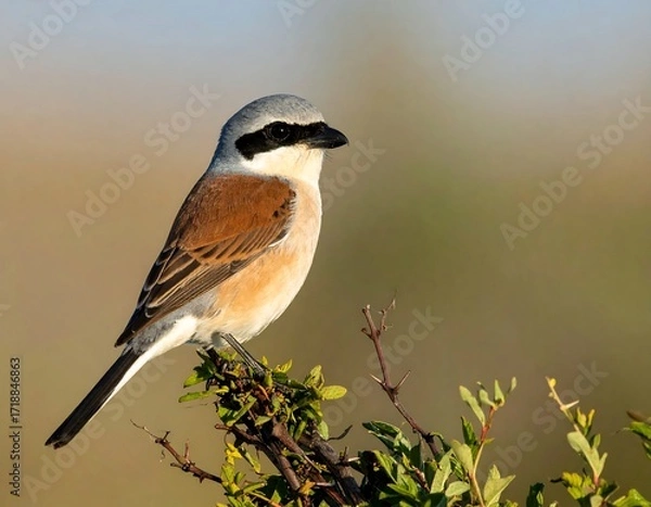Fototapeta Bird perched on branch (5)