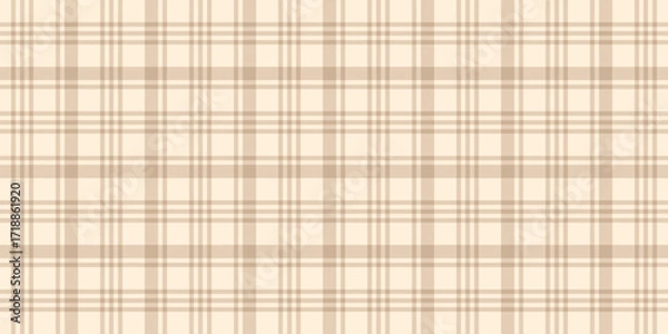Obraz Beige plaid background vector illustration. Vector background.
