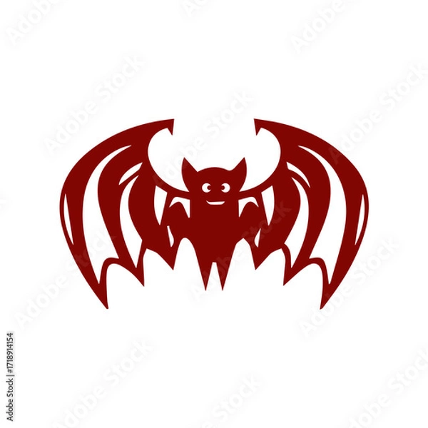 Obraz red devil with a big horns