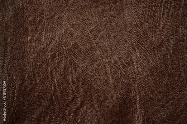 Fototapeta Dark brown leather texture background with seamless pattern and high resolution.