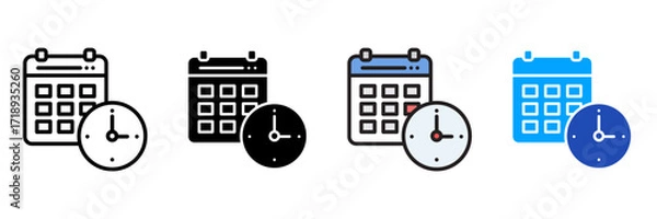 Fototapeta paperwork Icon Set Multiple Style Collection. Document, Folder, Clipboard, Pen, Pencil, Paper, File, Contract, Stamp, Envelope, Calendar, Checklist, Spreadsheet, Archive, Report, Signature, Receipt, I