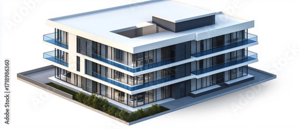 Obraz Modern apartment building