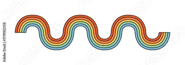 Obraz Geschlängelter Regenbogen