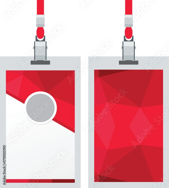 Fototapeta Clean Abstract Corporate ID Card Template EPS Vector Format