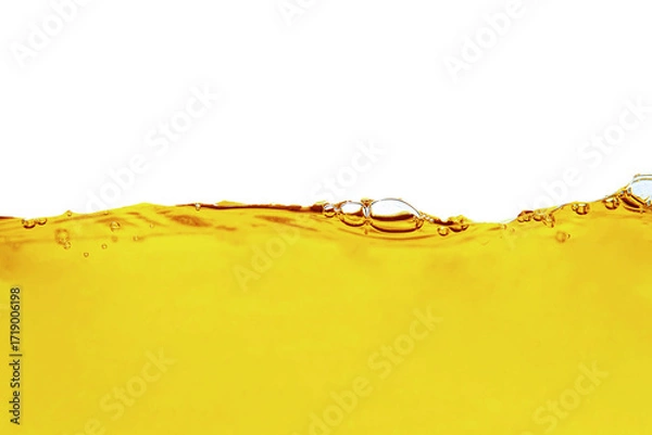 Obraz water splash with bubble isolated on white