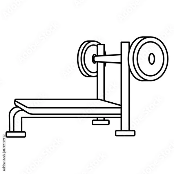 Fototapeta Bench Press