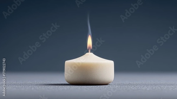 Fototapeta Delicate dance of flame and metal as the candle flickers out in quiet elegance. Scented Candle Day