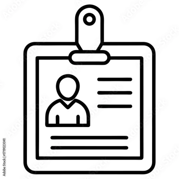 Fototapeta vector illustration of a clipboard icon