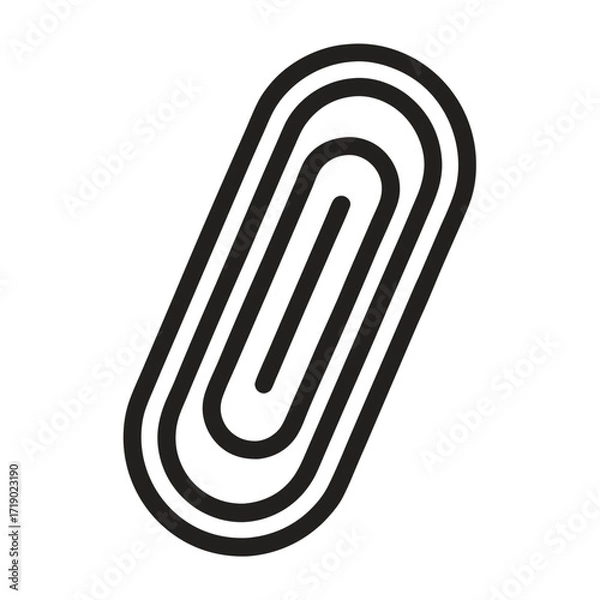 Obraz paper clip isolated on white