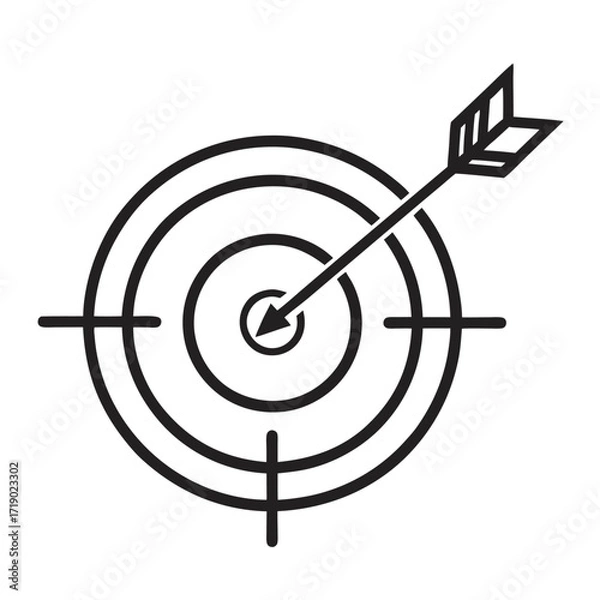 Fototapeta target with arrows