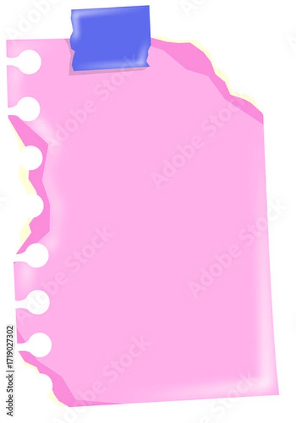 Obraz Blank Note Illustration