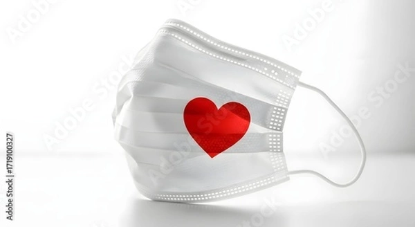 Obraz Symbol of prevention and cardiology awareness