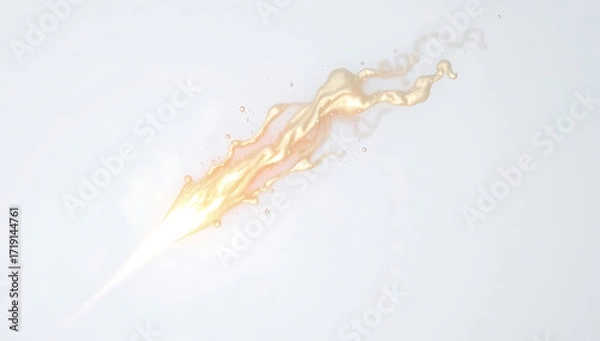Fototapeta milk splash isolated on white background