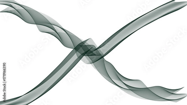 Fototapeta Abstract, colorful vector illustration of a wave pattern with flowing rainbow curves, perfect for a modern business or art backdrop