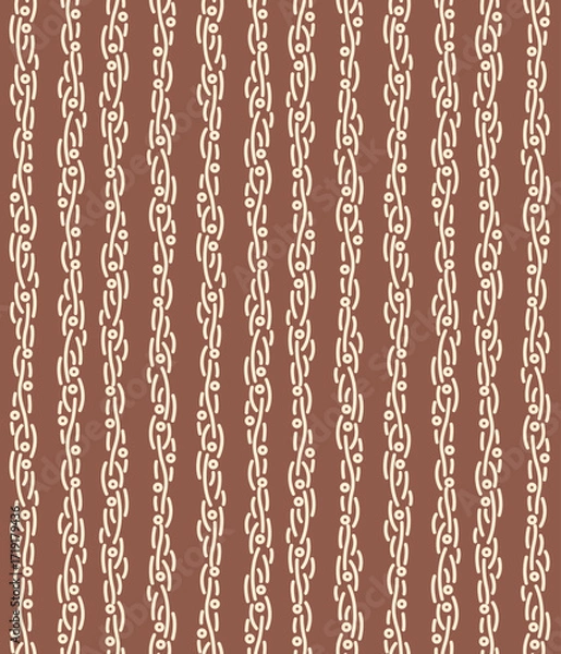 Fototapeta Japanese Wave Line Stripe Vector Seamless Pattern