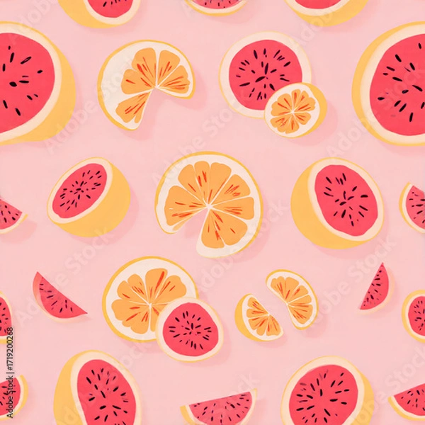 Obraz seamless pattern with fruit