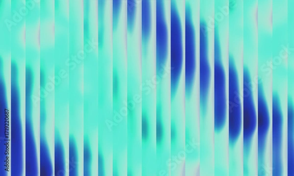 Fototapeta Teal Blue Gradient Background with Vertical Blur Stripes
