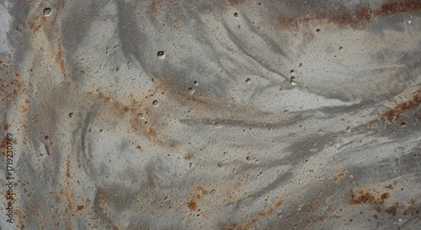 Fototapeta Abstract Texture: Weathered Metal Surface with Rust and Pits.