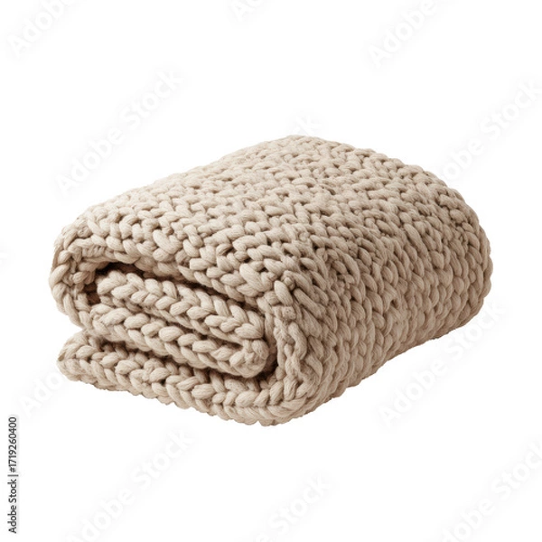 Fototapeta Wool Blanket for Transparent Background