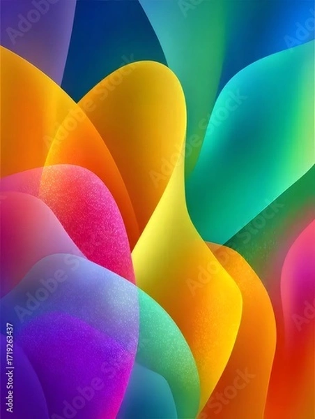 Obraz 鮮やかな抽象的な背景にカラフルなグラデーション